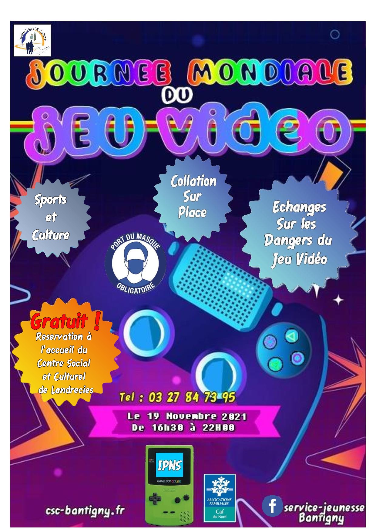 Soirée jeux vidéo et jeux de société Vendredi 21 février 2020 de 18 h 30 à  22 h au Centre social Chico Mendès à Beaurains